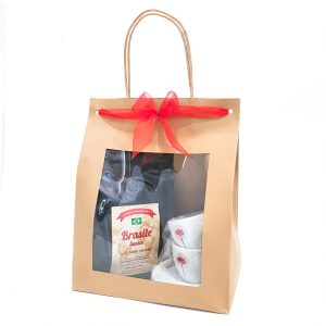 Idea regalo: caffè macinato Brasile e due tazzine